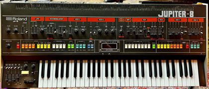 Roland-JP-8 Jupiter-8 with Encore MIDI 